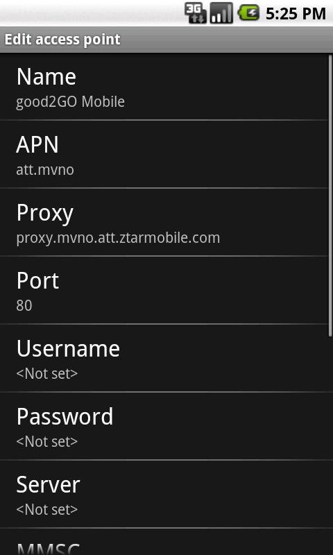 good2GO APN Config截图3