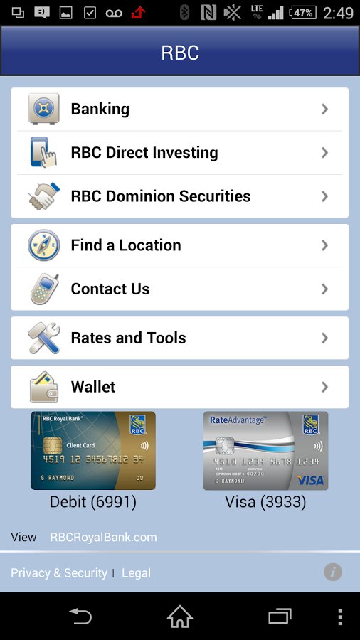 RBC Mobile截图7