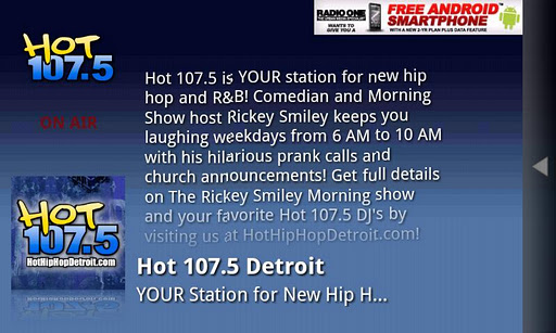 Hot 107.5 Detroit音乐截图2