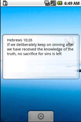 Bible quote widget截图1