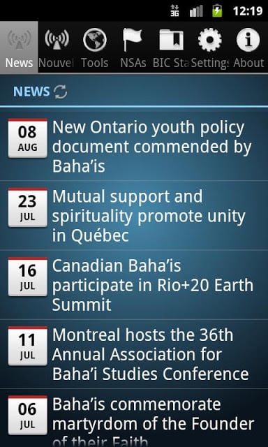 加拿大巴哈伊新闻服务截图3