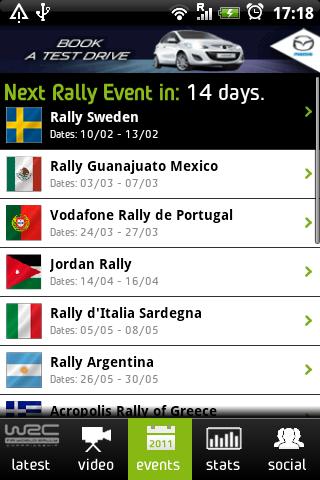 The Official WRC App 2011截图4