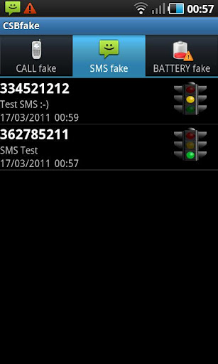 CSB Fake Call/SMS/Battery LITE截图7
