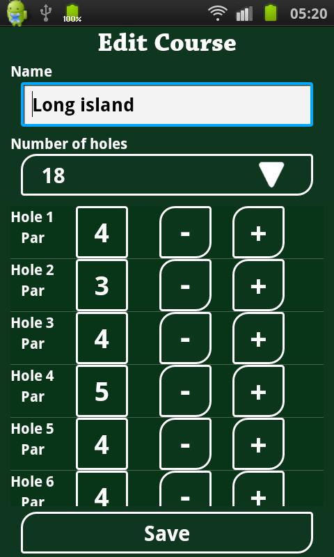 Golf Scorecard( Pad版)截图5