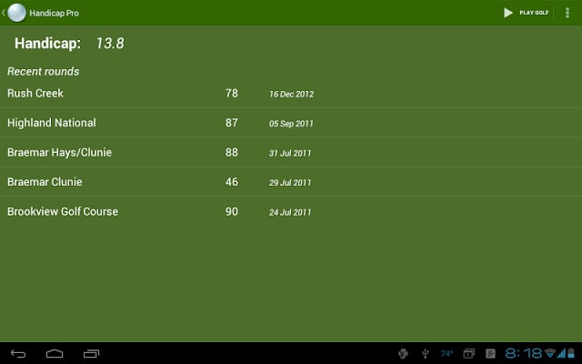 Handicap: Golf Tracker Pro截图5