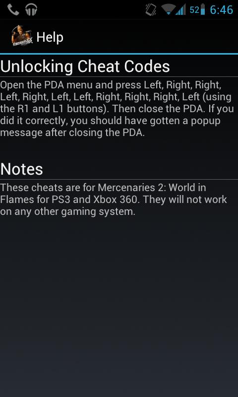 Mercenaries Cheats!截图1