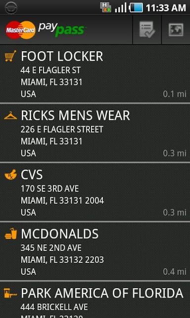 MasterCard PayPass Locator截图3