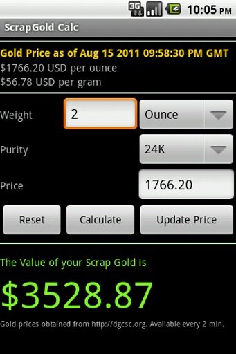 Scrap Gold Calculator截图3