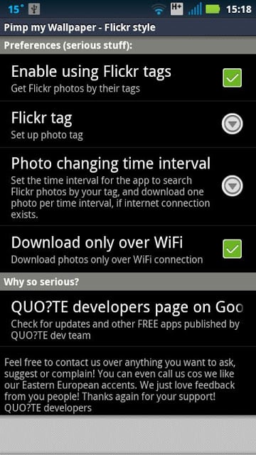 Pimp My Wallpaper with Flickr截图6