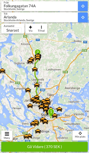 Taxijakt - Taxi till fastpris截图1