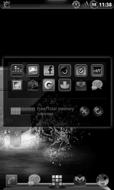 GOWidget SkullGray ICS - Free截图9