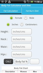 Body Fat Calculator &amp; Diet截图2