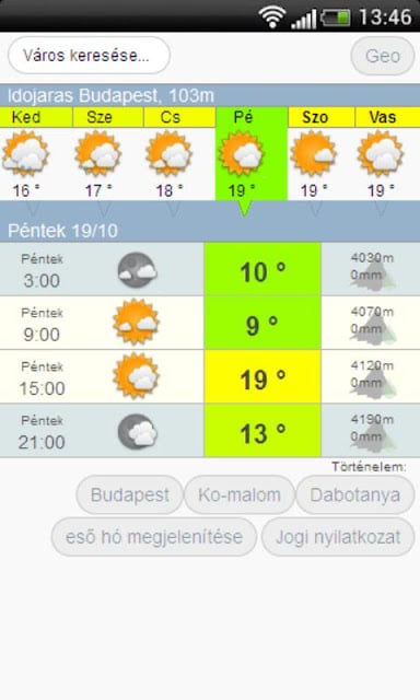 Időj&aacute;r&aacute;s - idojaras meteo .com截图3