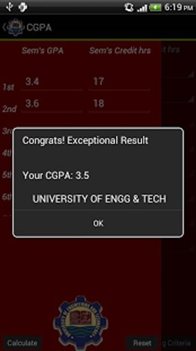 UET GPA-CGPA Calculator截图11