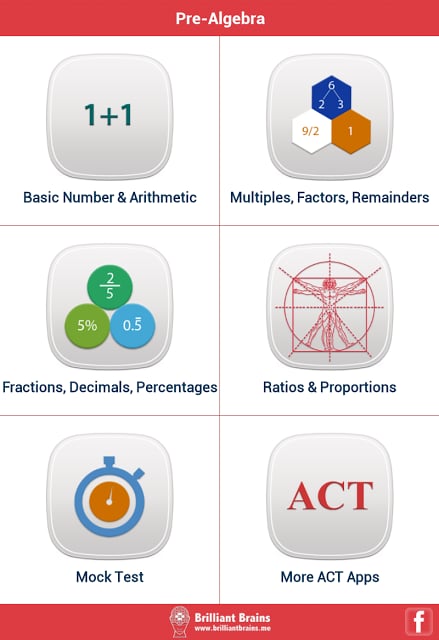 ACT Math : Pre-Algebra Lite截图1