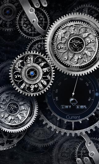 Black Clock Wallpaper截图2