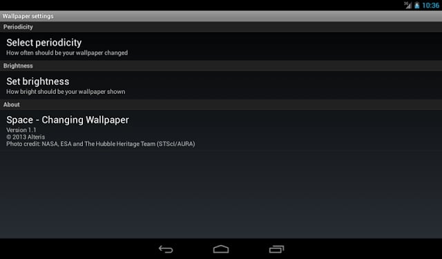 Space - Changing Wallpaper截图5