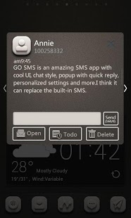 GO SMS Pro ZMargaret ThemeEX截图3