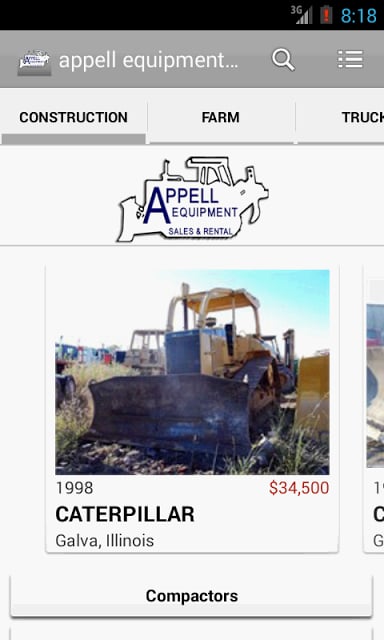 appell equipment sales截图2