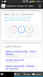 Tottenham Spurs Widget &amp; News截图4