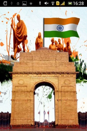 India Gate with Flag Animation截图6