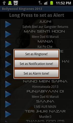 Bollywood Ringtones 2013截图2