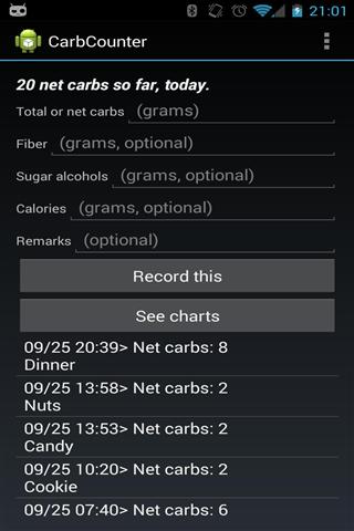 碳水化合物计数器截图4