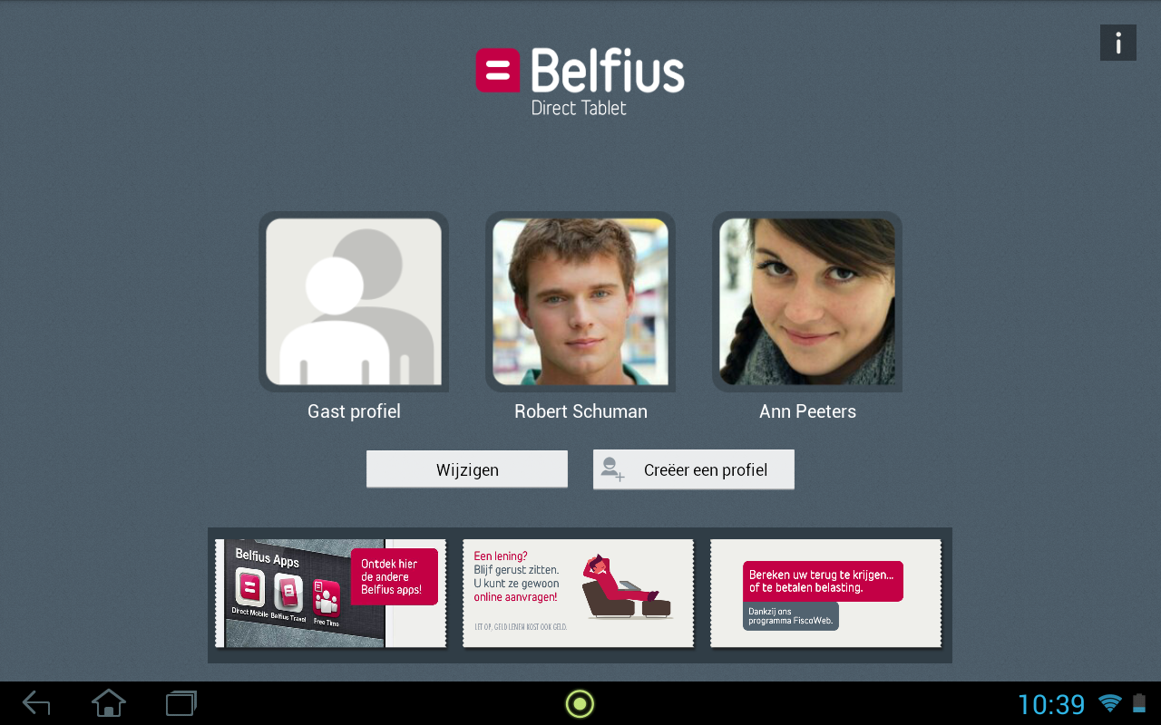 Belfius Direct Tablet截图2