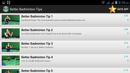 Better Badminton Tips截图1