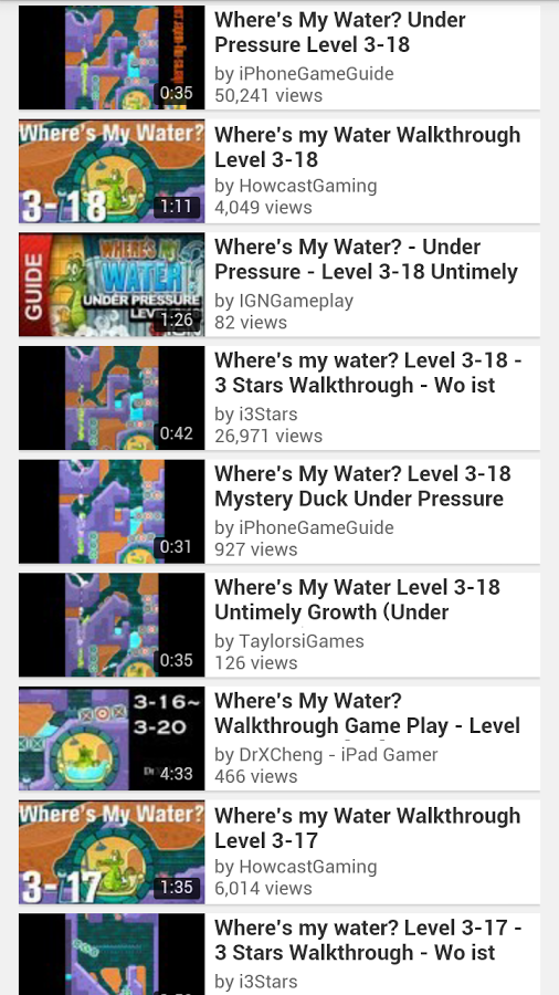 Where's My Water Answer Video截图1