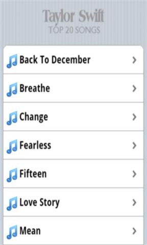 Taylor Swift歌曲截图3