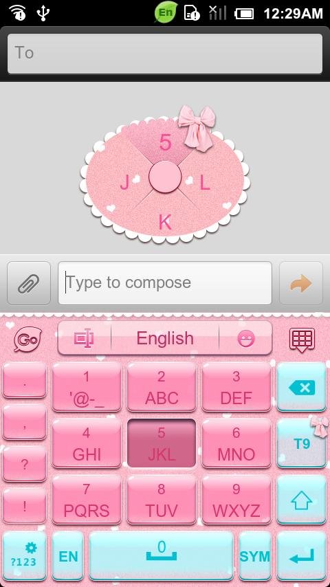 Pink Memories Keyboard Theme截图4