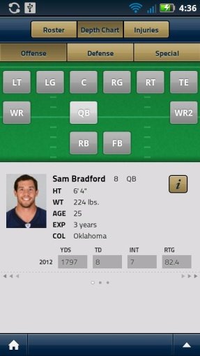 St. Louis Rams Official Mobile截图2