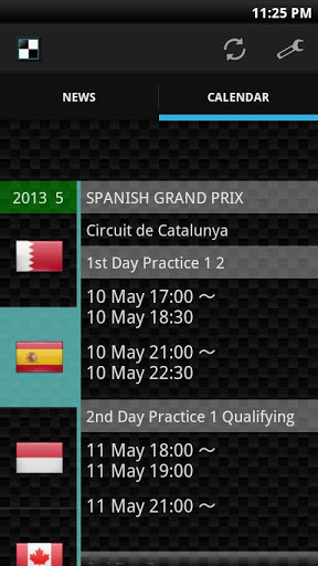 F1 Appli（News＆Calendar）截图5