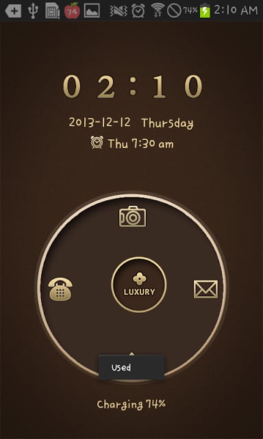 Brown Luxury go locker theme截图1