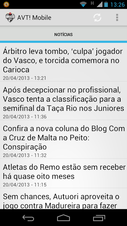 Ao Vasco, Tudo! Mobile截图5