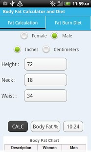 Body Fat Calculator &amp; Diet截图5