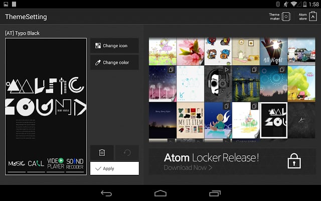 Typo Black atom theme截图8