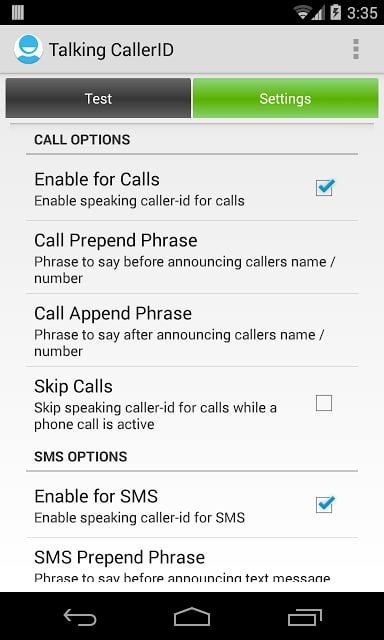 Talking Caller ID Calls &amp; SMS截图3