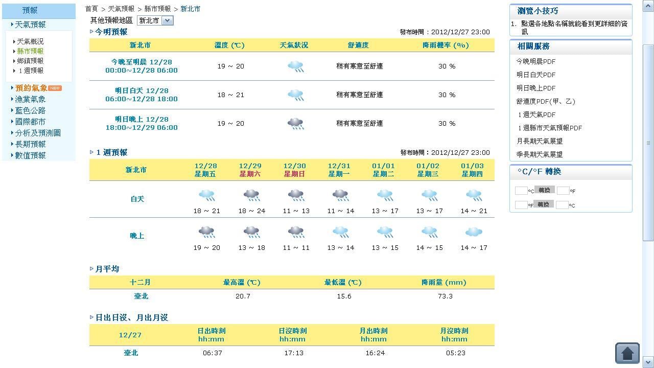 新北市今明天气预报截图4