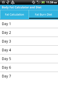 Body Fat Calculator &amp; Diet截图1