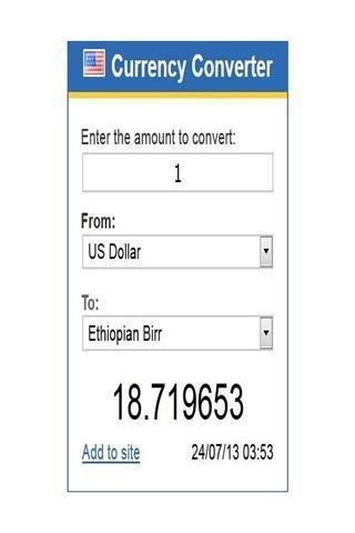 埃塞俄比亚的货币转换器截图4