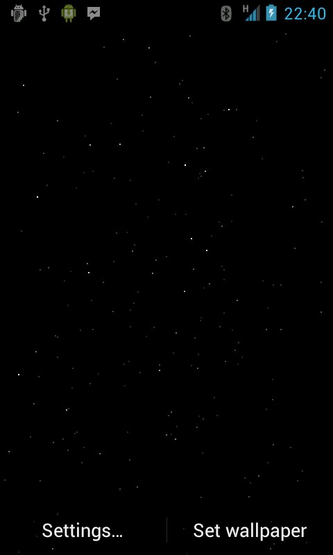 Smooth Starfield LiveWallpaper截图1