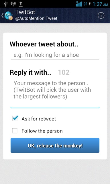 Twitbot FREE (Ads Supported)截图8