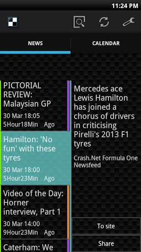 F1 Appli（News＆Calendar）截图3