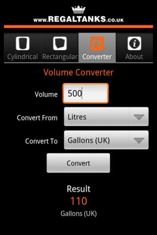 Tank Volume Calculator截图2