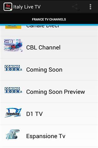 Italy Live TV截图2