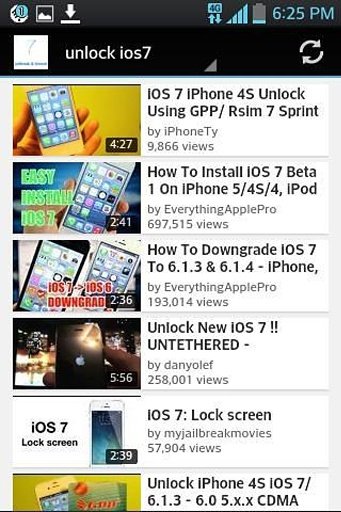 7解锁和越狱的ios ios 7 Unlock &amp;截图1