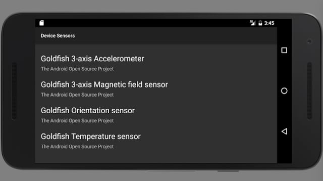 Device Sensors (Sensors List)截图4