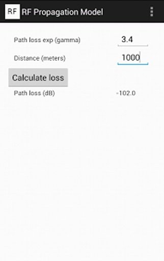 RF Propagation Calculator截图2